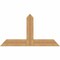 Ekena Millwork Portland Timber Gable Bracket, Western Red Cedar, 48"W x 26"H x 1 1/2"D x 5 1/2"F, 13/12 Pitch GBW048X26X0206POR00SWR - alternate 1